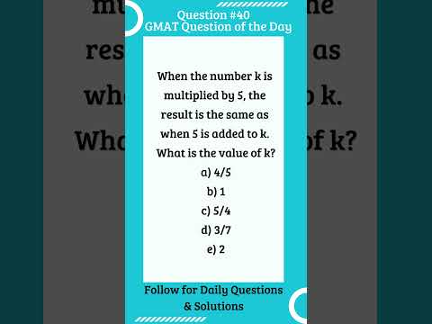 GMAT Question #gmat#gmatfocus #gmatprep  #shorts #maths #exam#gmatproblemsolving #onlinetutor