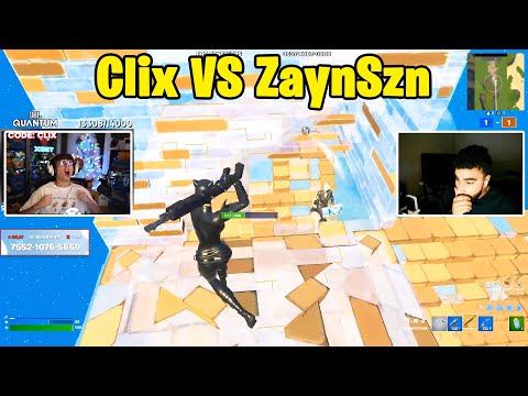 Clix VS ZaynSzn 1v1 TOXIC Fights!