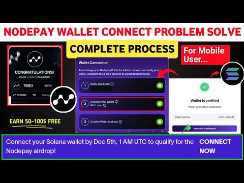 Nodepay Wallet Connect For Mobile Users | Nodepay Wallet Connect Problem Solve | Nodepay Update