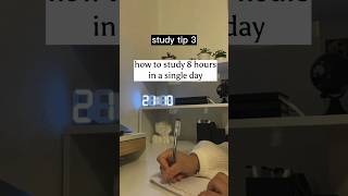 How to study 8 hours in a single day📚⬇️