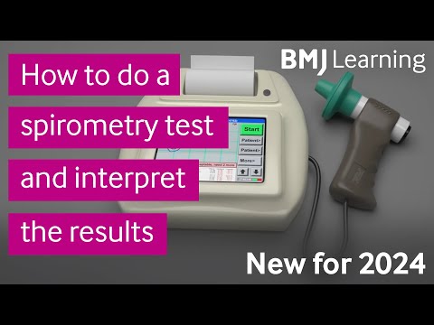 How to do a spirometry test and interpret the results - new version for 2024