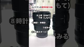 【いくつ答えられる？】カメラマンの業界用語10選