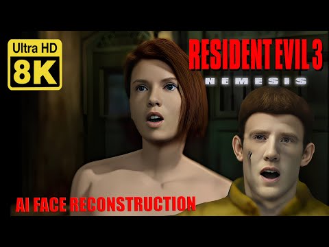 Resident Evil 3 Nemesis kill Brad ( Upscale + AI Face reconstruction )