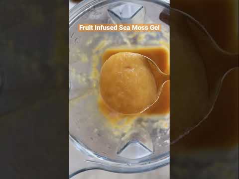 Fruit Infused Sea Moss Gel #shorts #seamoss #youtubeshorts Full recipe & how-to video in the caption