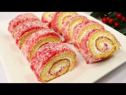 Soft Vanilla Roll Cake Recipe | Swiss Roll Recipe | Eggless Cake Recipe | Jam Swiss Roll Recipe