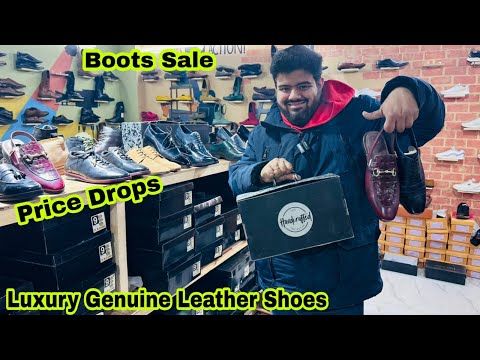 Cheapest Export Surplus Genuine Leather Shoes | Luxury Leather Shoes | Chelsea Boots Formal Sneakers