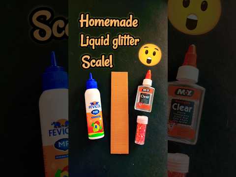 DIY Homemade Liquid Glitter Scale! 🤓 #shorts