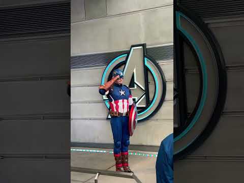 Captain America - Avengers Campus (Disneyland) #avengers #disneyland #disney