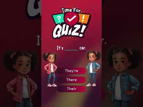 There, they’re, their quiz! #kidslearning #there #childrenslearning #homeschooling #englishgrammar