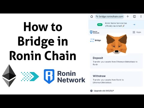 How to bridge from Ethereum Mainnet to Ronin Network | How to deposit from Metamask to Ronin Wallet