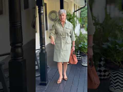 Transition to fall with a utility dress. #styleover60 #fallstyle  #bethdjalali