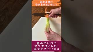 セロリの筋とり