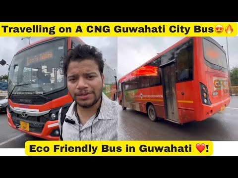 Travelling in a CNG gas Operational ASTC City Bus in Guwahati 😍🔥 #trending