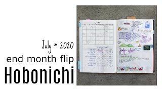 Planner flip through #15 | Hobonichi Cousin A5 * - July 2020 * one month in