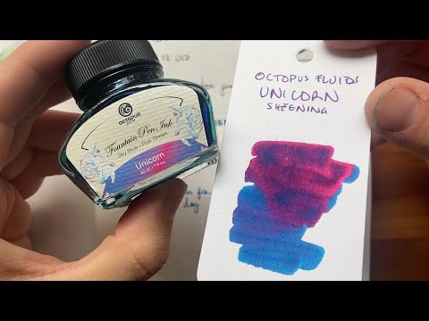 Inky Minutes: Octopus Fluids Unicorn (Sheening) Ink Review