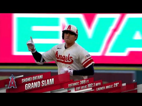 [実況和訳] 大谷翔平 第43号ホームラン 実況の謎の日本語 "ポカポカ"w グランドスラム Super Shohei!! Ohtani blasts a grand slam!