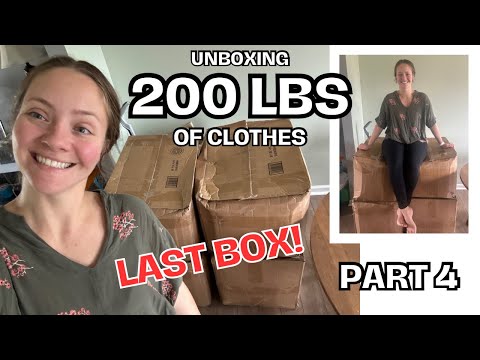 Unboxing the LAST BOX! 200 lb Bulk Clothing ThredUP Rescue Box to resell on Poshmark