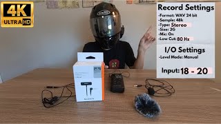 Sony ECM LV1 Lavalier Mic Review for Motorcycle/ Scooter Vlog