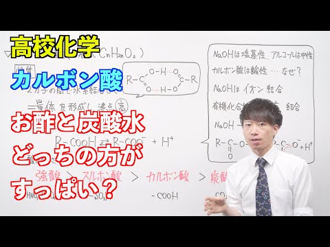 【高校化学】酸素を含む有機化合物⑧ 〜カルボン酸〜