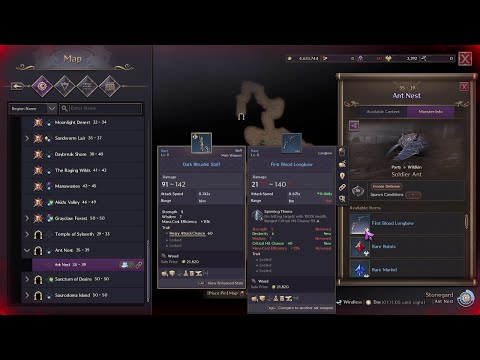 #vlog Compare Blue Full Traits vs Purple 0 Traits in THRONE AND LIBERTY