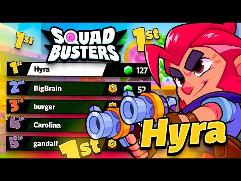 SQUAD BUSTERS! 🔥 HYRA PUSH TOP 1 GLOBAL!! (NEW GAME)