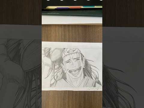 GET SUGURU Sketch ‼️✏️✨ #anime #youtubeartist #jujutsukaisen #getosuguru #howtodrawanime #shorts