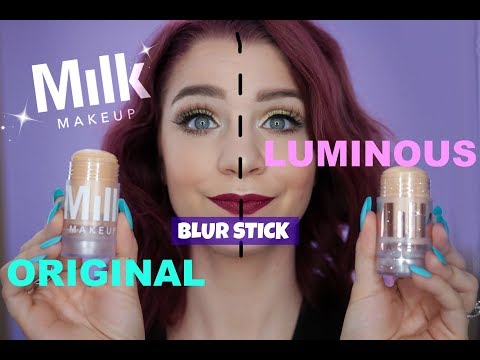 MILK MAKEUP BLUR STICK BATTLE | NEW LUMINOUS BLUR STICK VS ORIGINAL