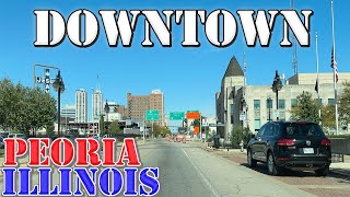 Peoria - Illinois - 4K Downtown Drive