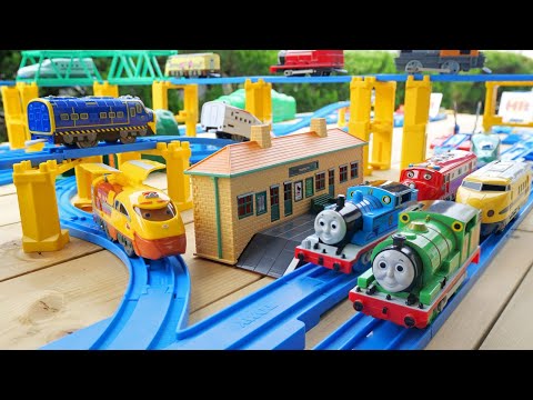 Thomas the Tank Engine Plarail ☆ 10 goals & automatic branching rail