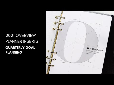 2021 Overview Planning Inserts | Cloth & Paper