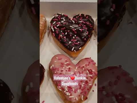 Dunkin Doughnuts Valentine's Day Surprise! #shorts #shortsvideo #youtubeshorts