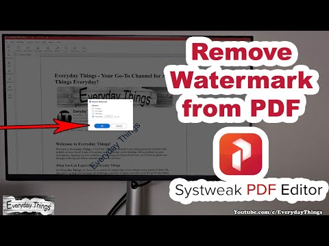 How to Remove a Watermark from a PDF Using Systweak PDF Editor