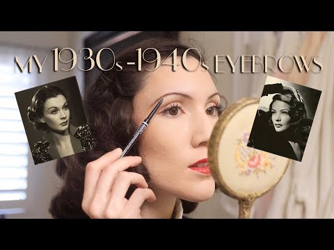 How I Do My Vintage Eyebrows 1930s-1940s | Carolina Pinglo