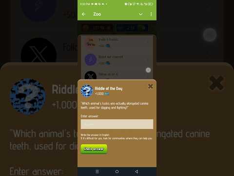 Riddle Of The Day Zoo 26 December | Zoo Riddle Of The Day Code | 26 December Riddle zoo