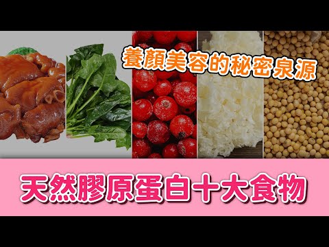 女人養顏美容的秘密泉源｜天然膠原蛋白十大必吃食物!