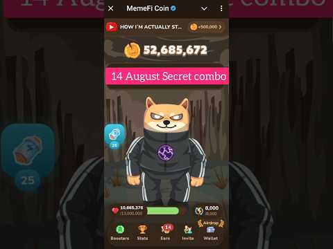 Memefi secret code 14 august | memefi secret combo today | memefi secret code | memefi combo today