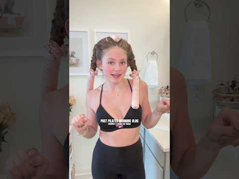 SHOWER AND GRWM FOR CLASS | post pilates morning vlog #college #pilates #shower #grwm