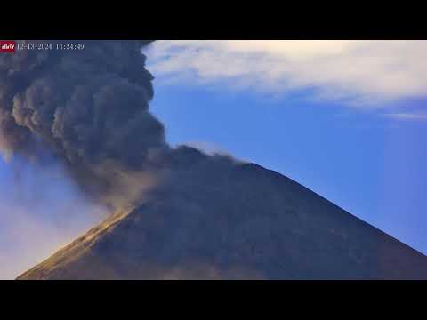 Dec 13, 2024: Large Ash Plume from Fuego Volcano, Guatemala