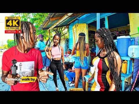 ✔️Walking Tour Of Buff Bay Town In Portland VERY PEACEFUL AND SAFE In Jamaica 2024 4K