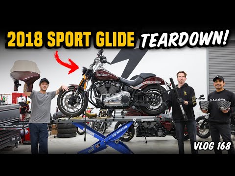 Tearing down a 2018 Harley-Davidson Sport Glide! - Vlog 168