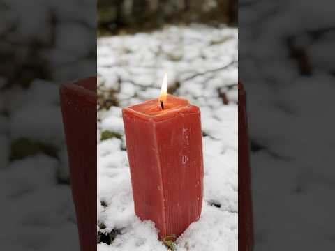 Survival skills: Recycling old Candles🕯️ #outdoors #survival #recycle #camping