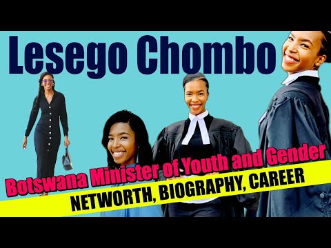 Lesogo Chombo, Networth, Career, BIOGRAPHY- Botswana Youngest MP, Duma Boko Youth & Gender Minister