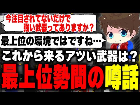 最上位勢の間で噂されているアツい武器についてリークするメロン【メロン/スプラトゥーン3/切り抜き】