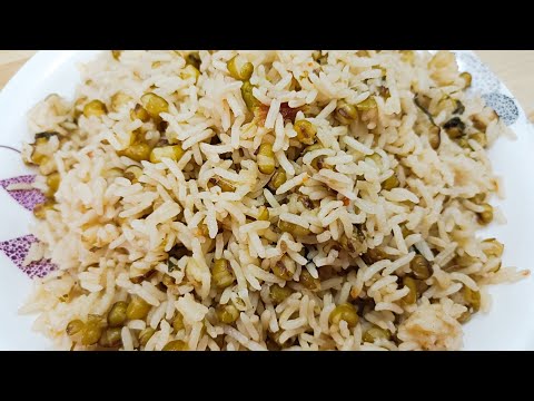 பச்சை பயிறு புலாவ் | Green Moong Dal Rice | Pachai Payaru Sadham |Variety Rice | Lunch Box Recipe