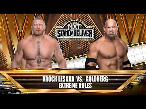 ☠️Extreme Rules Match | Brock Lesnar vs. Goldberg | NXT Arena☠️