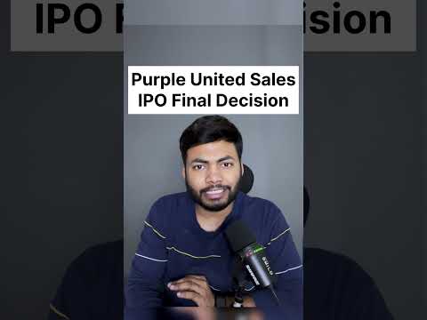 Purple United Sales IPO Final Decision🔥Latest GMP #ipo #buyback #shortsfeed