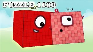 Counting Numberblocks Puzzle 1100 -  Learn To Count Big Numbers!