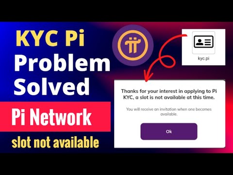 Pi Network Kyc slot not available | pi network kyc invitation | pi network new update 2024