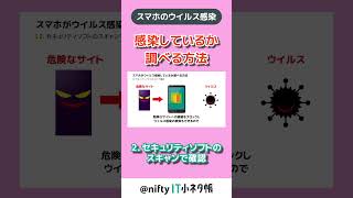 【スマホがウイルス感染？】感染を調べる方法② #shorts #nifty #スマホウイルス