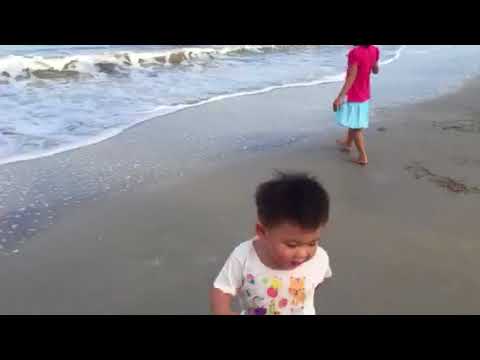 Baby at beach